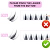 Eyelash Extensions, LAUBESS Lash Extension Set, Clusters, Lashes, Eyelash Glue