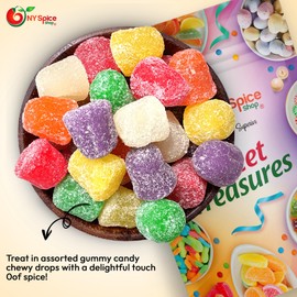 NY SPICE SHOP Assorted Spice Drops - Spice Drops - Gum Drops Candy - Gum Drops – Gumdrops - Spiced Gum Drops - Gumdrops Candy - Mini Gum Drops - Spicy Drops - Spice Drops Candy Old Fashioned – 1 Pound