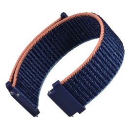 WOCCI Watch Band, 0.7 inches (18 mm), 0.7 inches (19 mm), 0.8 inches (20 mm), 0.9 inches (22 mm), Velcro Nylon Strap,