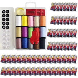 Mini Sewing Kit, Portable Sewing Kit, Portable Travel Sewing Box Kit for Adults Supplies Repair Project (60)