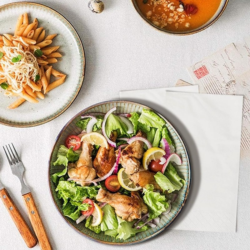 White Solid Guest Towels - Pack Of 20 - Absorbent