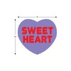 Beistle S74005AZ6, 24 Sheets Candy Heart Stickers, 4.75'' x 7.5''