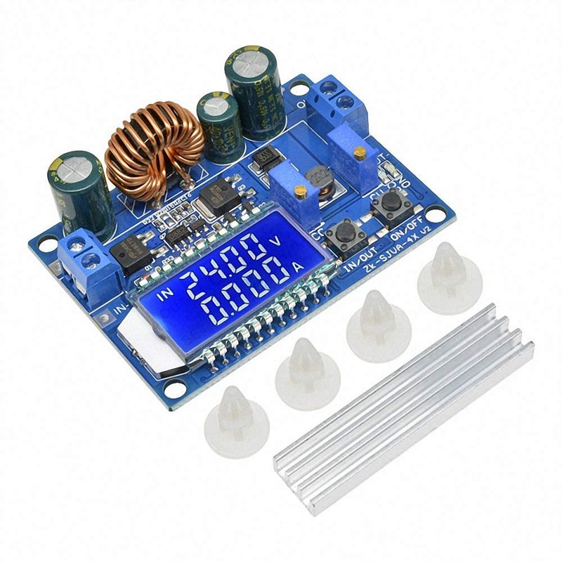 TECNOIOT 2pcs 35W DC 5.5-30V to 0.5-30V LCD Display Step