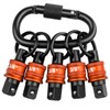Saipe 5pcs Socket Holder Key Chain, 3/8" Drive Socket Organizer