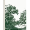 Notebook: Vintage Forest Cottage Illustration, Green Botanical - College Ruled,