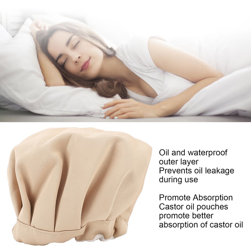 Oil Pack Wrap for Hair Adjustable Leak Proof Reusable Elastic
