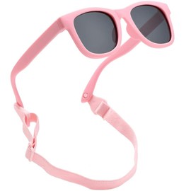 Baby Sunglasses, Baby Sunglasses 0-24 Months With Adjustable Strap Round Soft Frame, For Newborn Infant Toddler Sunglasse Baby Girls Boys, Uv 400