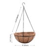 EIMQUVW 4 Pack Hanging Planter Basket with Coco Coin Liner