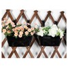 Joyfernal 12" Balcony Railing Planters, Outdoor Hanging Planter for Fence,