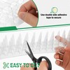 3 BUZZLETT 36 Pack Upgraded Clear PVC Bird Spikes, Keep