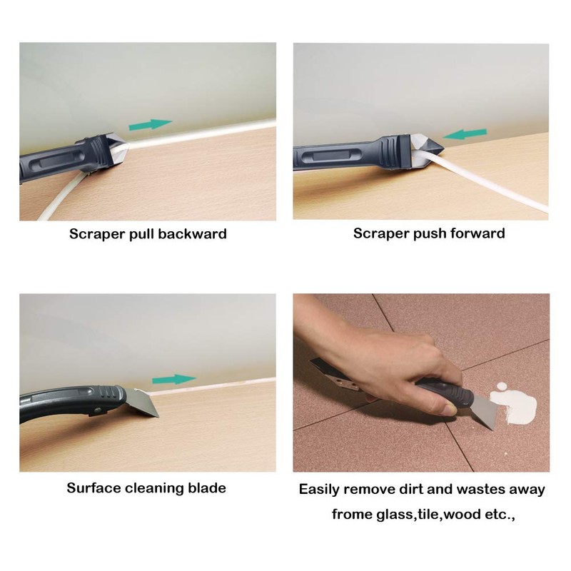 ORXPLUS Tools Silicone Remover Scraper Sealant, Caulk Caulking Removal Tool