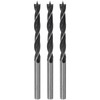 sourcing map 3pcs Brad Point Drill Bits 6.5mm(1/4") Dia Straight