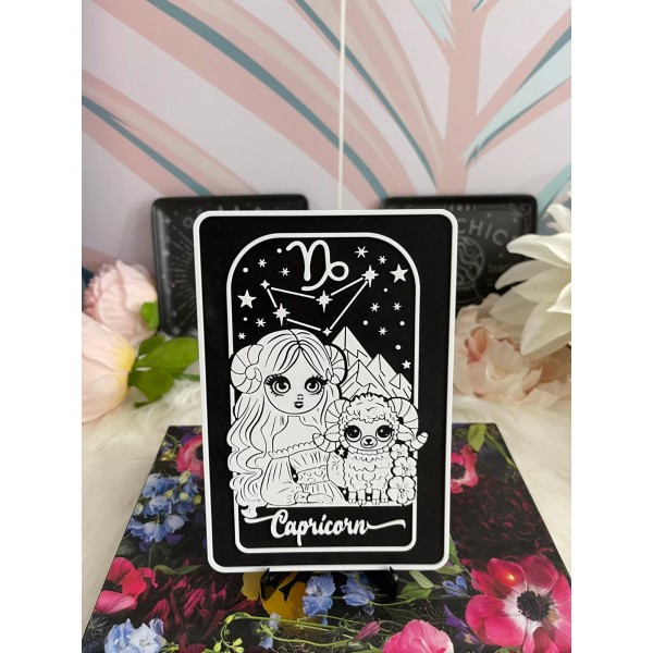 Capricorn Zodiac Sign 3D Printed Art - Unique Astrology Gift