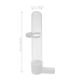 TEHAUX - Dispensador de agua para pájaros, alimentador automático de loros, alimentador de agua de plástico, para pájaros, para jaula, jaula de pájaros, alimentador para loros, Budgie Cockatiel, color