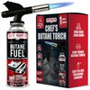 Chef's Torch, Kitchen Torch, Cooking Torch, Refillable Butane Torch Lighter