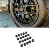 DERCLIVE 20pcs 17mm Plastic Wheel Bolt Nut Cover Caps with