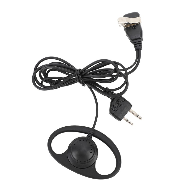 2 Way Radio Earpiece 2 Pin Plug D Shape Security