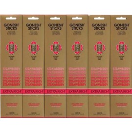 GONESH STRAWBERRY STRAWBERRY STRAWBERRY 20 Sticks X 6 Packs (120 Sticks)