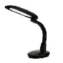Sunpentown SL-813B EasyEye Energy Saving Desk Lamp with Ionizer - Grey (2-Tube)