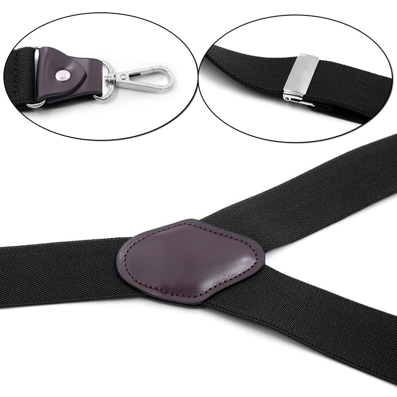 MOHSILY Suspenders, Men's, Women's, Belt, Strong, Double Hook, Pants, Tightly