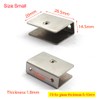 Glass Clamp Bracket 6-10mm Stainless Steel Glass Shelf Clips Wall