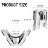 Stainless Steel Champagne Stoppers with Silicone, Reusable Wine Seal and