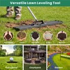 CRMCC Lawn Leveling Rake 30" x 10" with 78" Adjustable