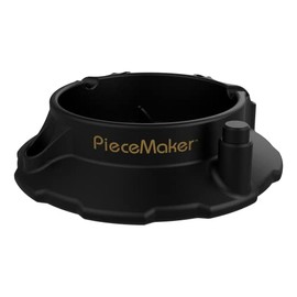 PieceMaker | Kashed | Silicone Ashtray | Heat-Resistant & BPA-Free | 6in & 7oz Non-Slip Design Prevents Rolling | Dishwasher Safe | for Indoor & Outdoor Use | Knockout Black