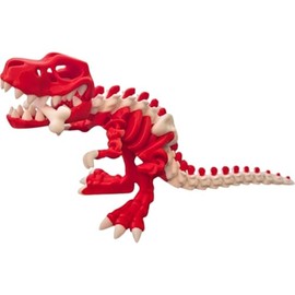 Figura T-Rex de esqueleto articulado – Colmillo carmesí – Dinosaurio prehistórico coleccionable para adolescentes y adultos – Alivio del estrés y coleccionable – Impresión 3D en Canadá