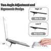 Bewudy 2 Pcs Portable Keyboard Riser, Dual Tilt Angle Adjustment