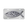 NEW Jesus Fish God Bible Christian Cross Plate CAR SUV