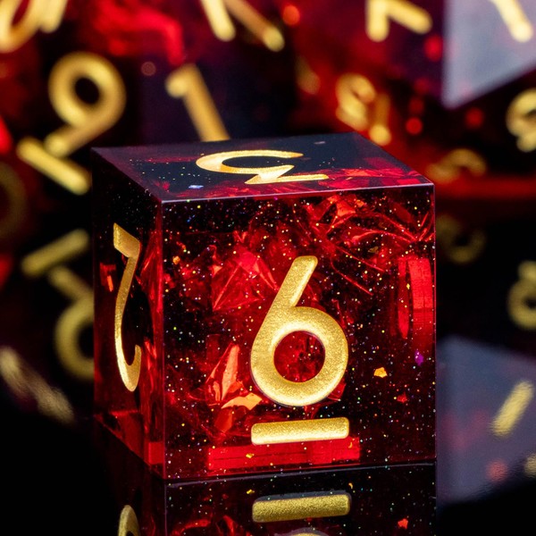 Resin DND Dice Set Dungeons and Dragons Dice with Gift