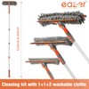Eazer 2-in-1 Window Cleaner Tool, 64'' Window Squeegee for Home,