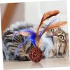 BESPORTBLE 4pcs Interactive Cat Rattan Balls with Bells Durable Weave