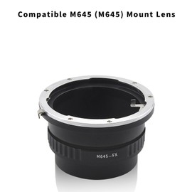 M645 Lens FX Adapter,Mamiya 645 (M645) Mount Lens to FX Camera,Compatible with FX Mount:X-A1,X-A2,X-A3,X-A10,X-E1,X-E2,X-T1,X-T2,X-T10,X-T20,X-Pro1,X-Pro2,X100T,X70,X30,XQ2 Camera