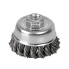 Surtek C513 Carda copa trenzada alambre delgado 3" x 0.35