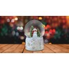 120MM Snowman Snow Globe with White Snowflake Base by The