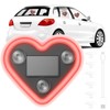 Solar Powered Car LED Ambient Light - Heart Shaped Neon