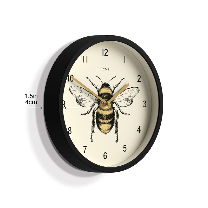 JONES CLOCKS® Bee Wall Clock - Bee Home Accessories -