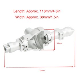RC Car Axle Housing, Aluminum Alloy Front Rear Axle Housing for Redcat GEN 8 Scout II V2 RC Climbing Car