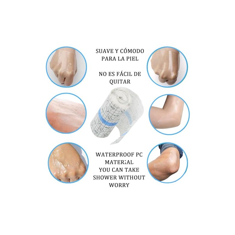 GUOJIAN Vendaje para Tatuajes, Segunda Piel 15 cm x 10