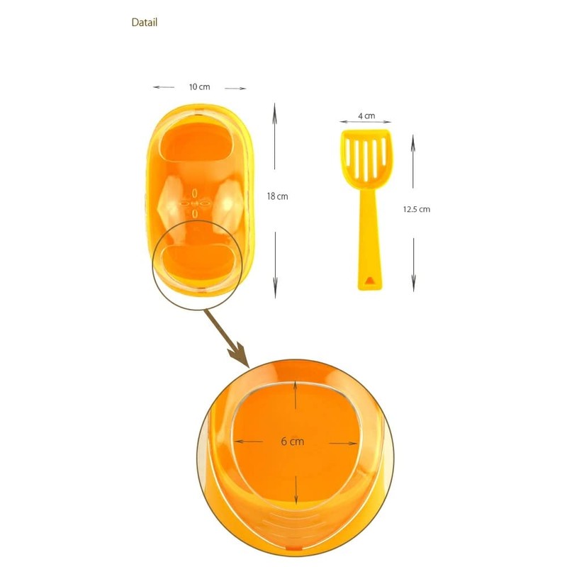 Ferplast Koky Hamster Toilet With Spoon & Pet Litter
