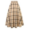 IDEALSANXUN Womens Plaid Skirts Fall Winter High Waisted A Line