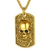 Skull Necklace for Women Goth Jewelry Pirate Necklaces Gold Skeleton