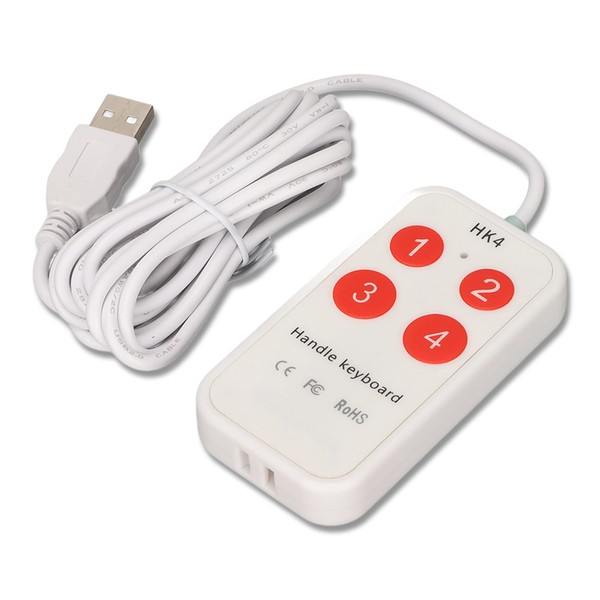 Zunate USB Mini Handheld Keyboard, Programmable Custom Keyboard with 4