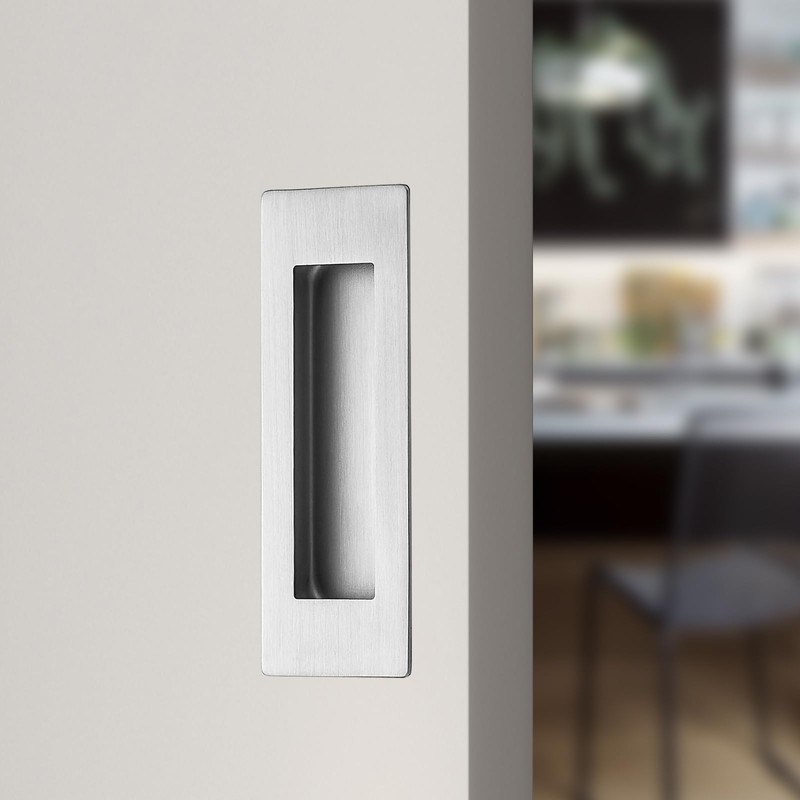 youthua 6 Inch Recessed Finger Flush Pulls，Pocket Door Handles，for Sliding