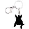 DUOWEI American Pit Bull Terrier Dog Keychain Acrylic Puppy Pet