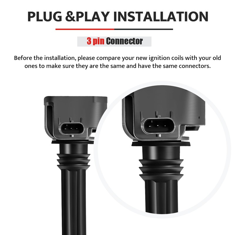 Ignition Coil Pack and Spark Plugs Kit fit for 3.6