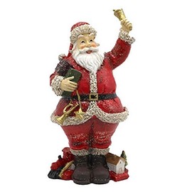 Dollhouse Santa Claus with Bell & Toy Santa Figurine Miniature 1:12