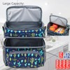 FlowFly Double Layer Cooler Insulated Lunch Bag Adult Lunch Box